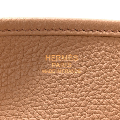 Hermes Taurillon Clemence Evelyne II GM Tabac Camel 6 of 11