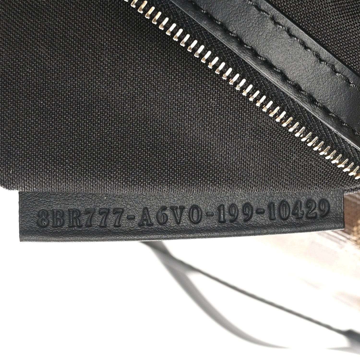 Fendi Glazed Fabric Vitello Century FF 1974 Large Baguette Cage Mogano Panna Black 7 of 10