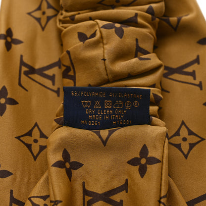Louis Vuitton Silk Monogram Headband Brown 4 of 4