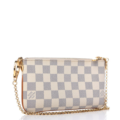 Louis Vuitton Damier Azur Pochette Milla MM 3 of 9