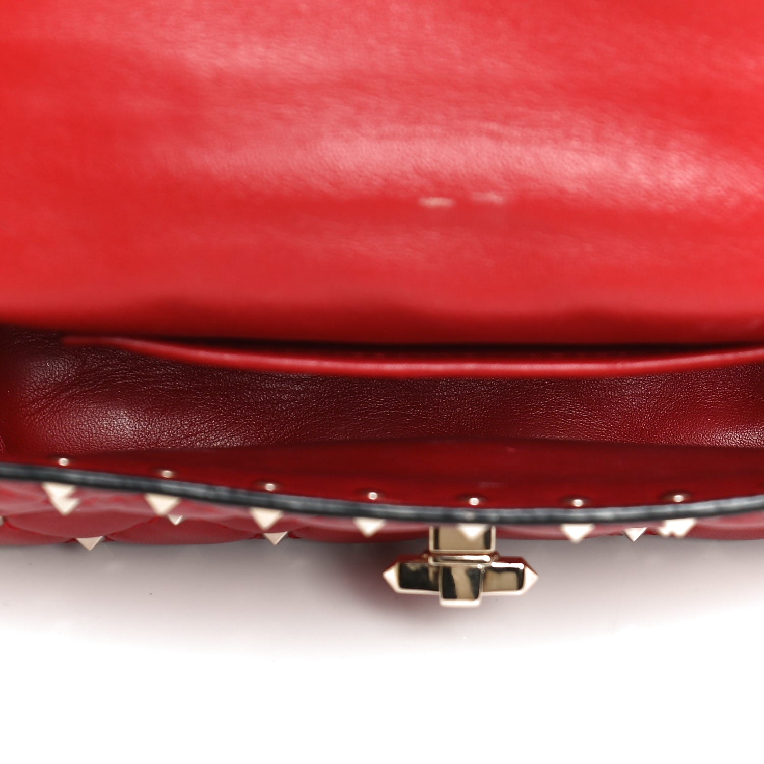 Valentino Garavani Nappa Small Rockstud Spike Shoulder Bag Rosso Valentino 4 of 10