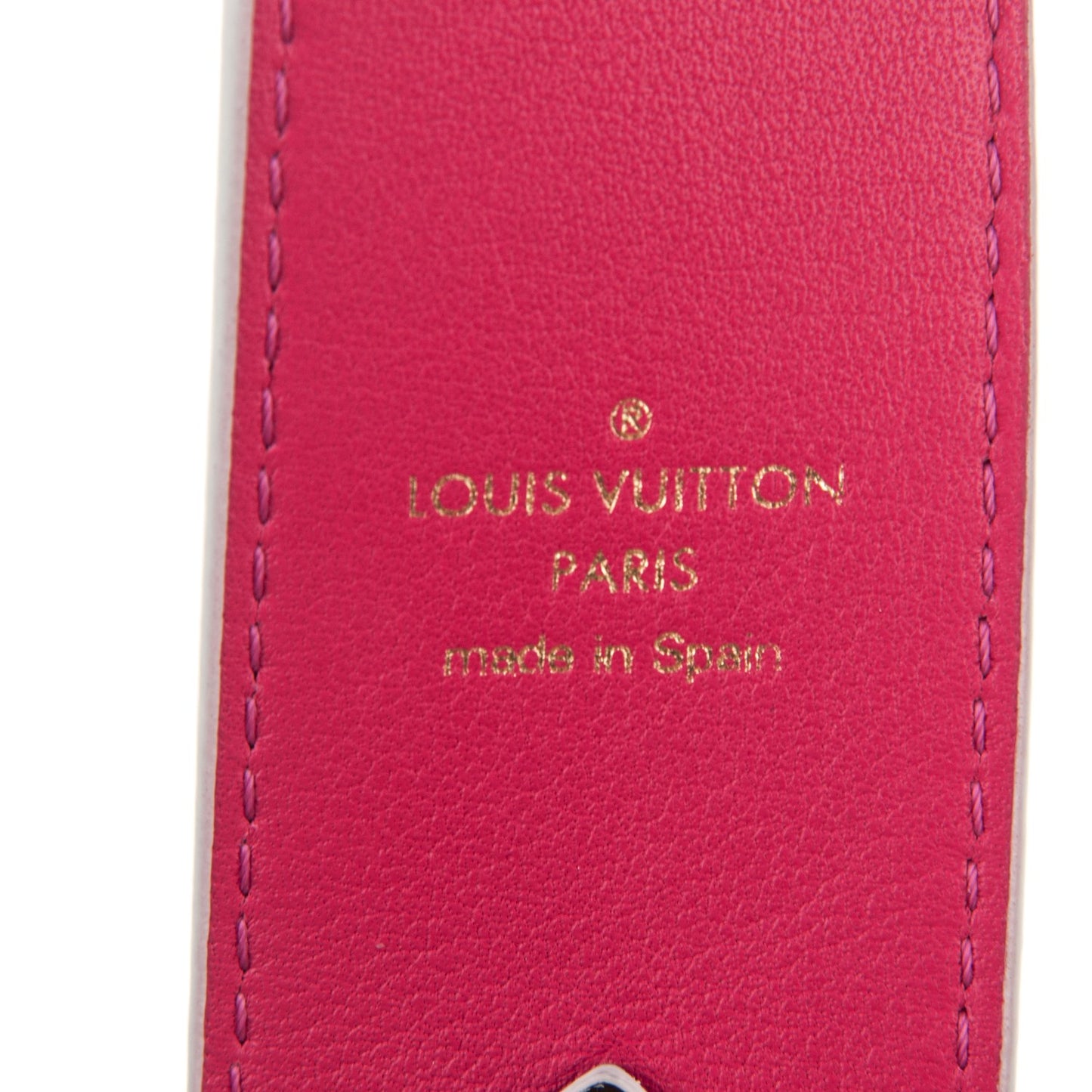 Monogram Bandouliere Shoulder Strap Hot Pink