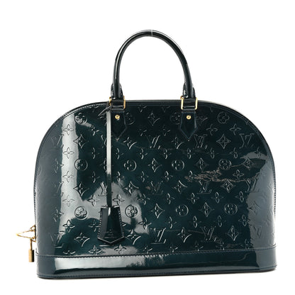 Louis Vuitton Vernis Alma GM Blue Nuit 1 of 12