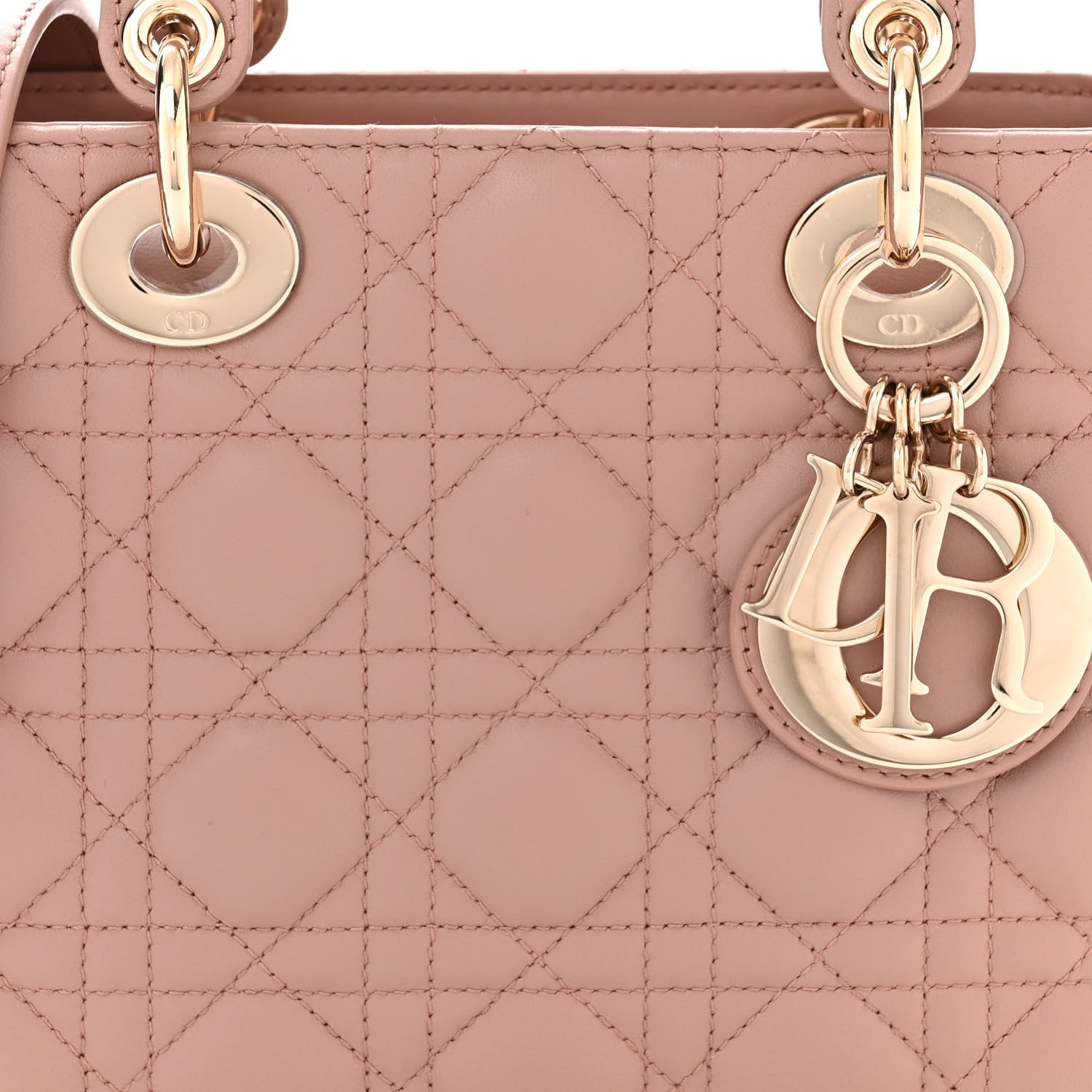 Christian Dior Lambskin Cannage Small My ABCDior Lady Dior Fard 8 of 11