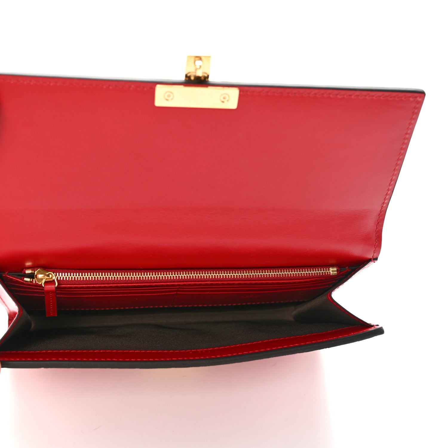 Gucci Guccissima Padlock Clutch Hibiscus Red 5 of 10