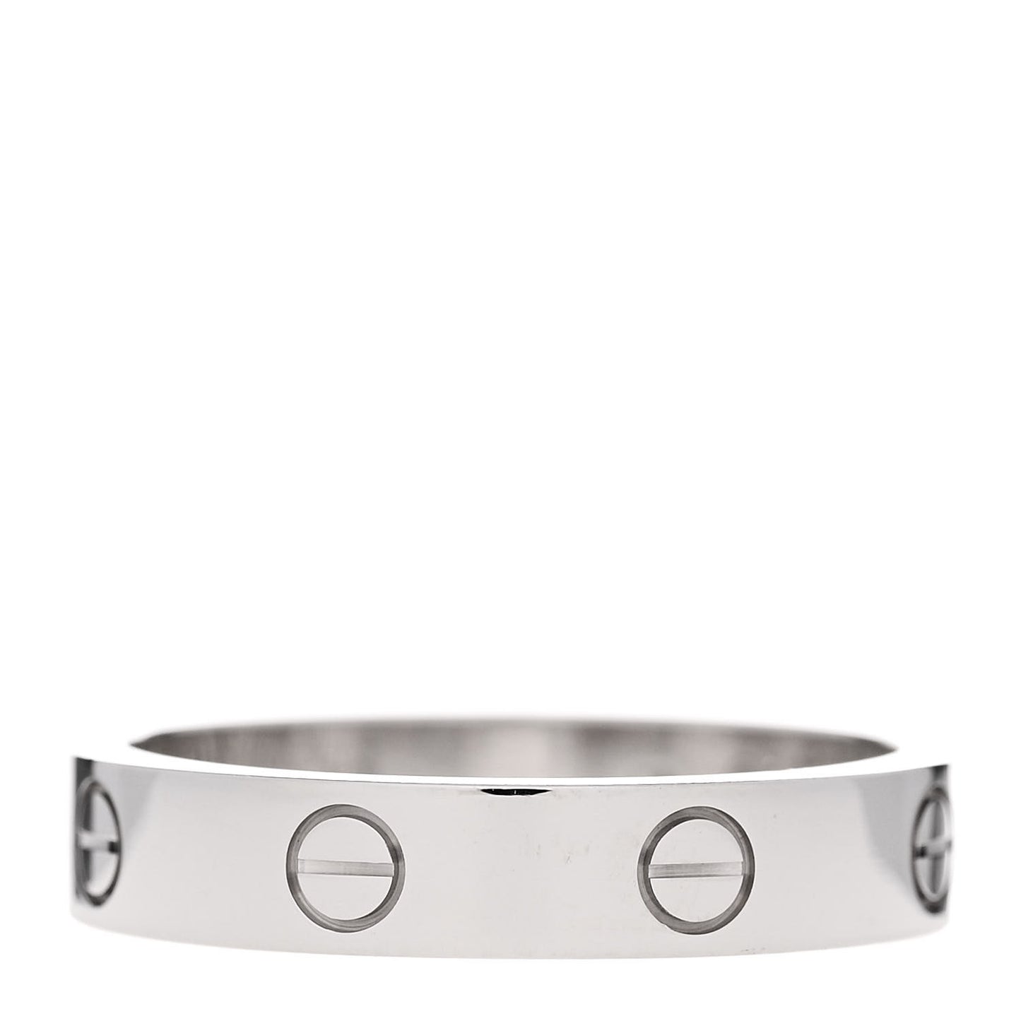 18K White Gold Diamond 4mm LOVE Wedding Band Ring 7.5 56 56 7.5
