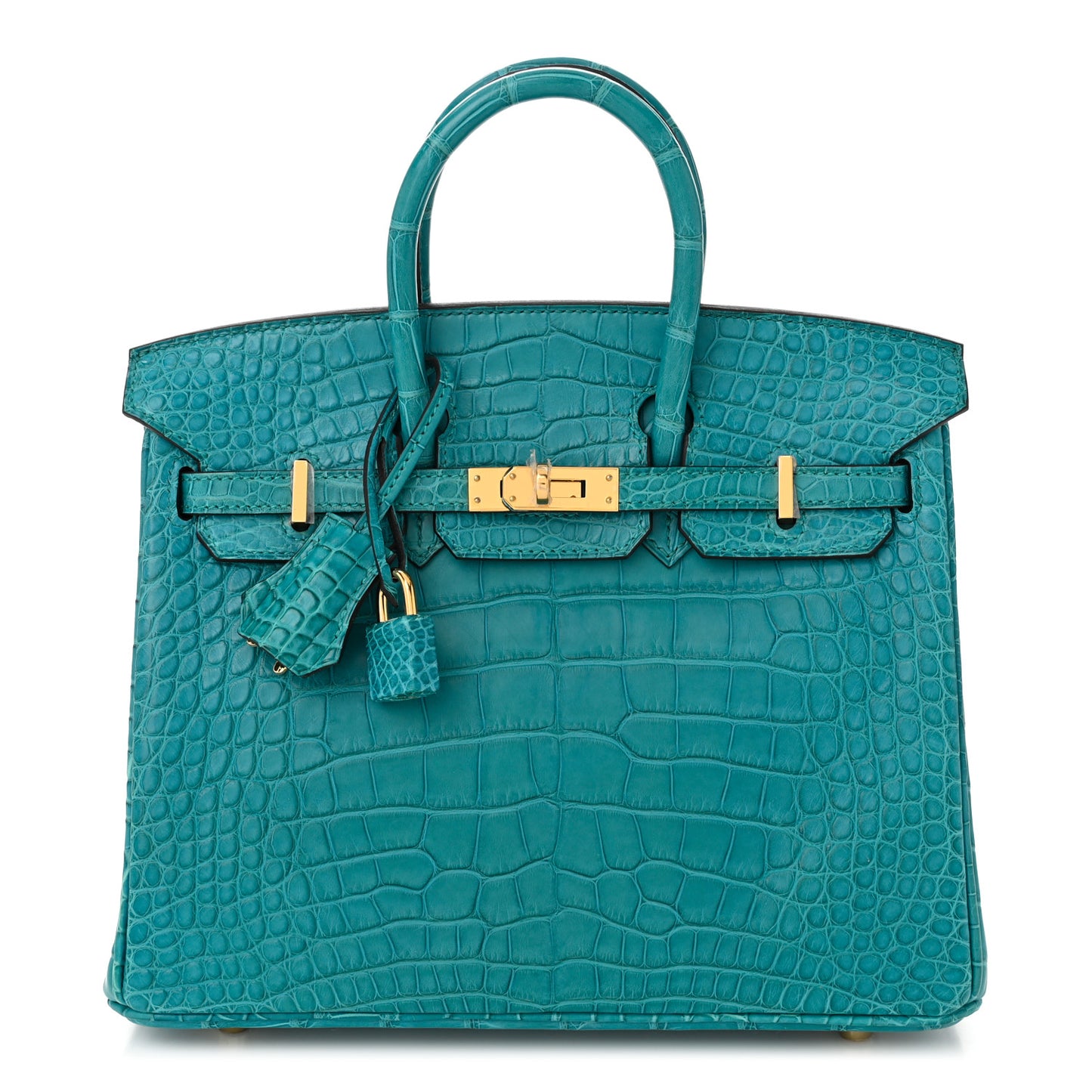 Matte Alligator Birkin 25 Bleu Paon