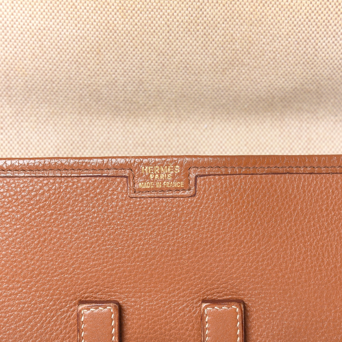 Taurillon Clemence Jige PM Clutch Gold