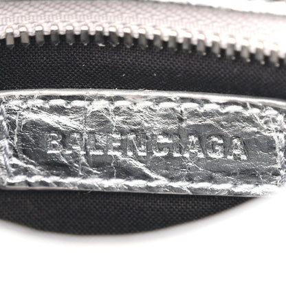 Balenciaga Metallized Arena Lambskin Classic Hardware Nano Le City Silver 6 of 10