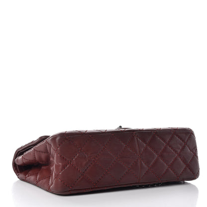 Chanel Calfskin Stitched 2.55 Reissue 227 Flap Burgundy 5 of 13