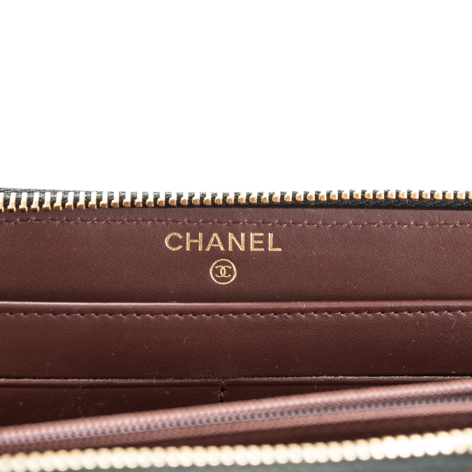 Chanel Caviar Quilted Large Gusset Zip Around Wallet Black 6 of 8