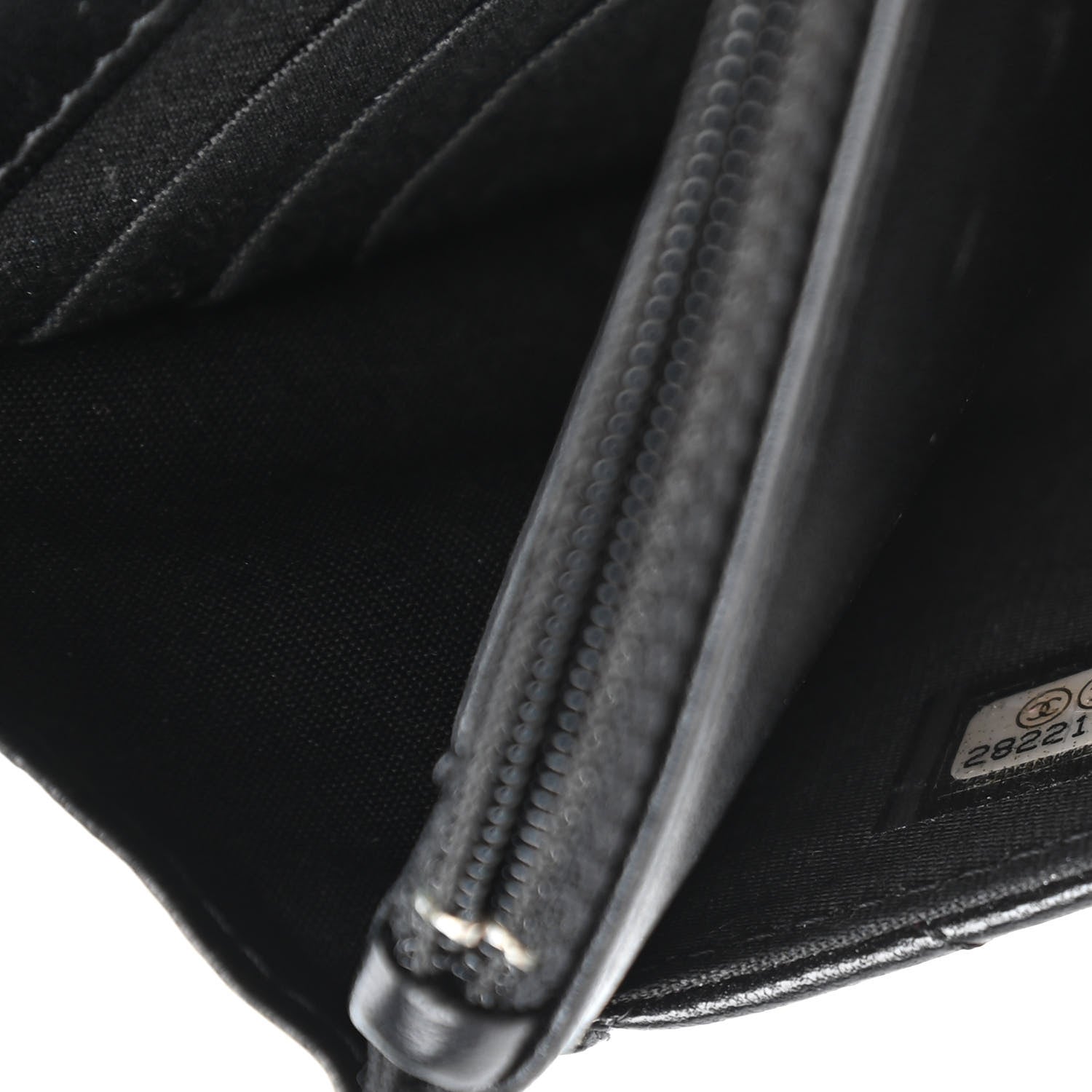Chanel Lambskin Quilted Chain Around Wallet On Chain WOC Black 10 of 12