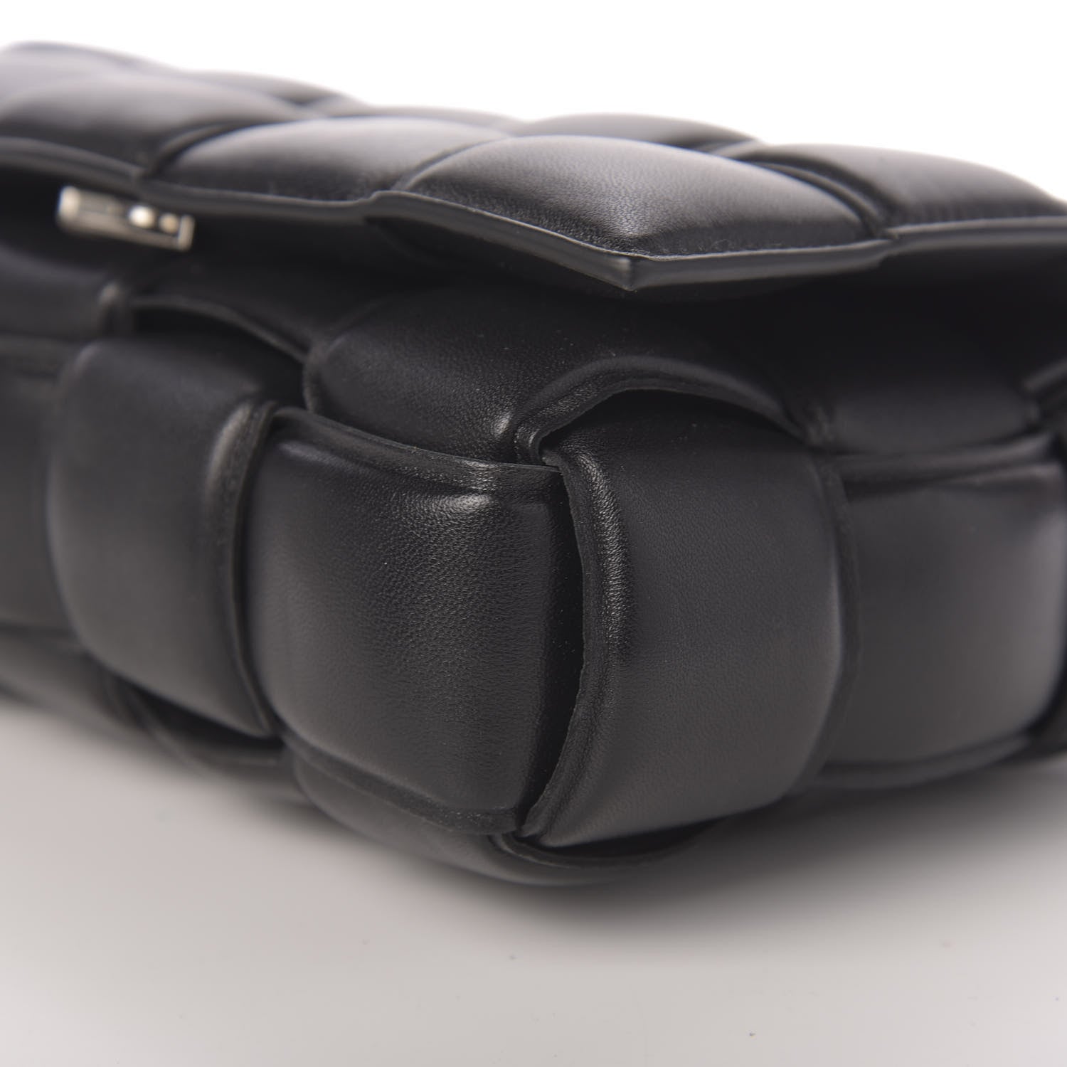Bottega Veneta Nappa Maxi Intreccio Padded Cassette Crossbody Bag Black 8 of 9