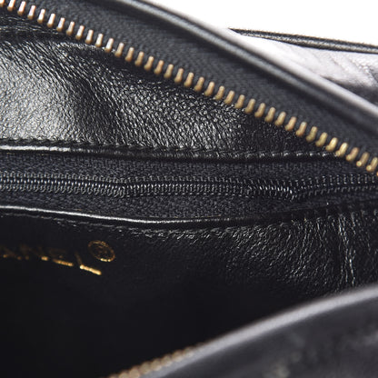 Chanel Lambskin Quilted CC Tassel Camera Case Black 13 of 13