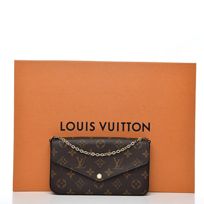 Louis Vuitton Monogram Pochette Felicie Chain Wallet Fuchsia 13 of 13