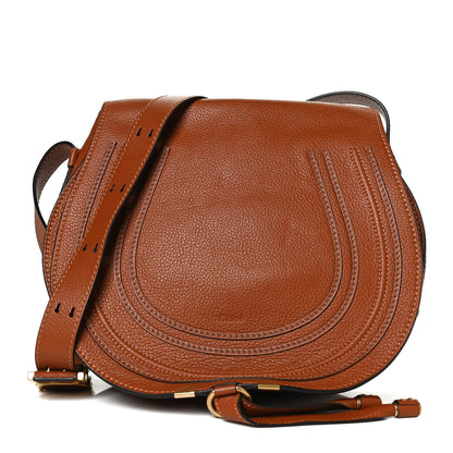 Chloe Calfskin Medium Marcie Round Crossbody Bag Tan 1 of 12