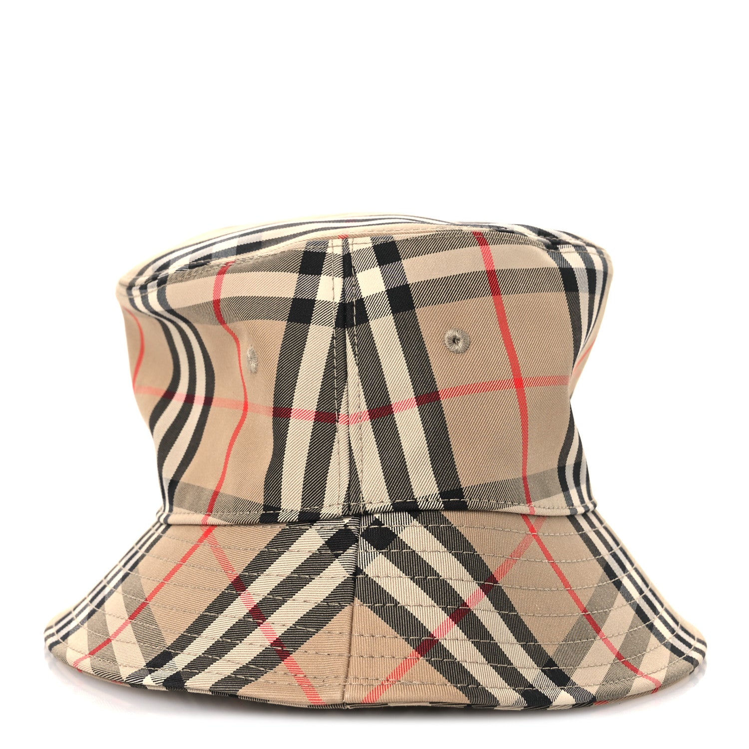 Burberry Technical Cotton Vintage Check Bucket Hat M Archive Beige 6 of 10