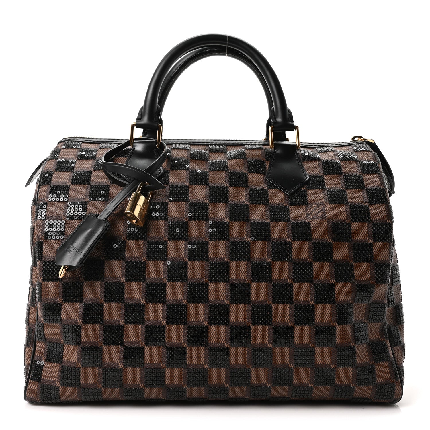 Louis Vuitton Damier Paillettes Speedy 30 Black 1819699 – FASHIONPHILE