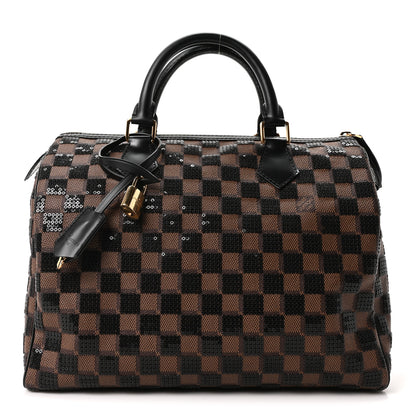 Louis Vuitton Damier Paillettes Speedy 30 Black 1 of 10