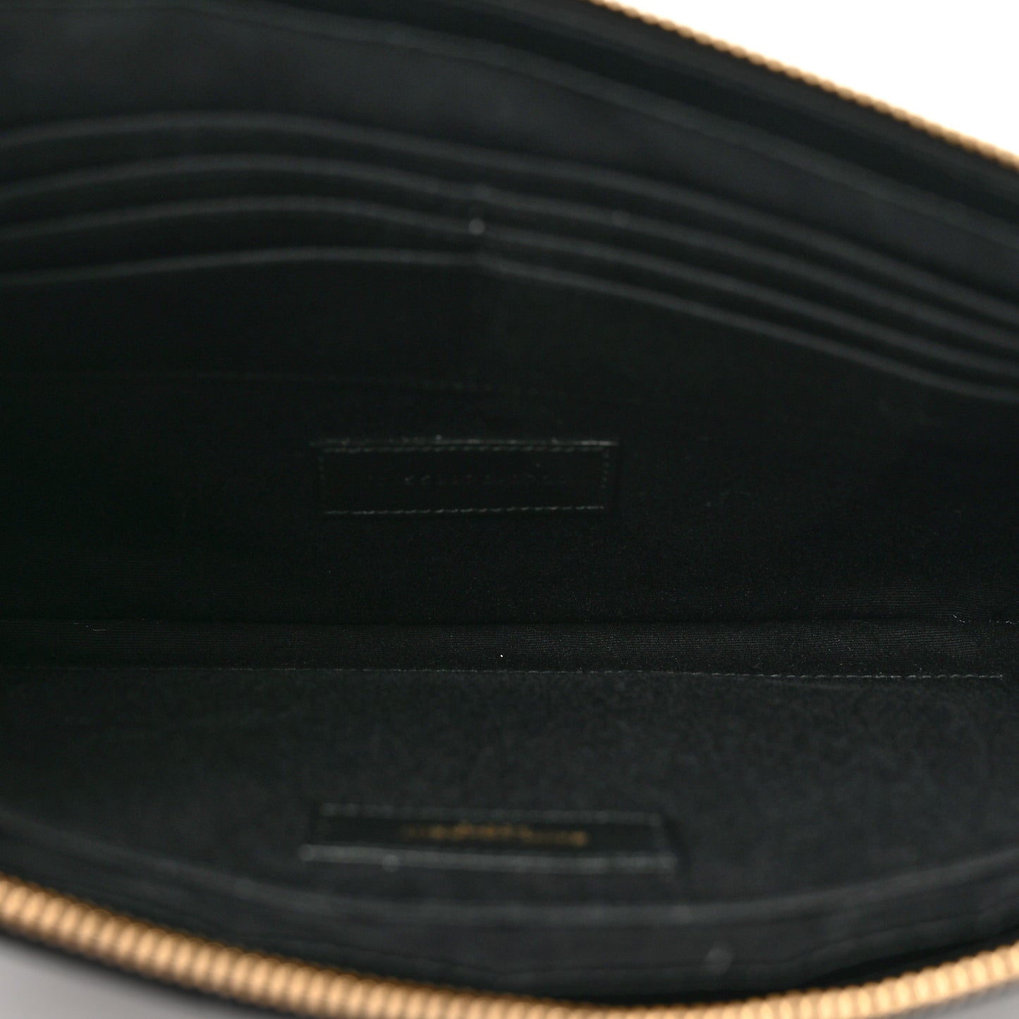 Calfskin Crocodile Embossed Tablet Pouch Black