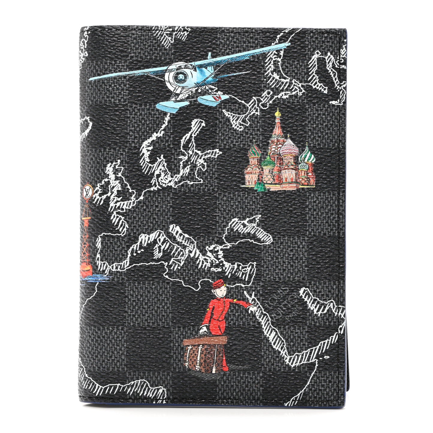 Damier Graphite Map Passport Cover