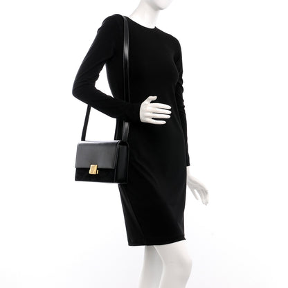 Saint Laurent Smooth Calfskin Suede Medium Bellechasse Black 2 of 7