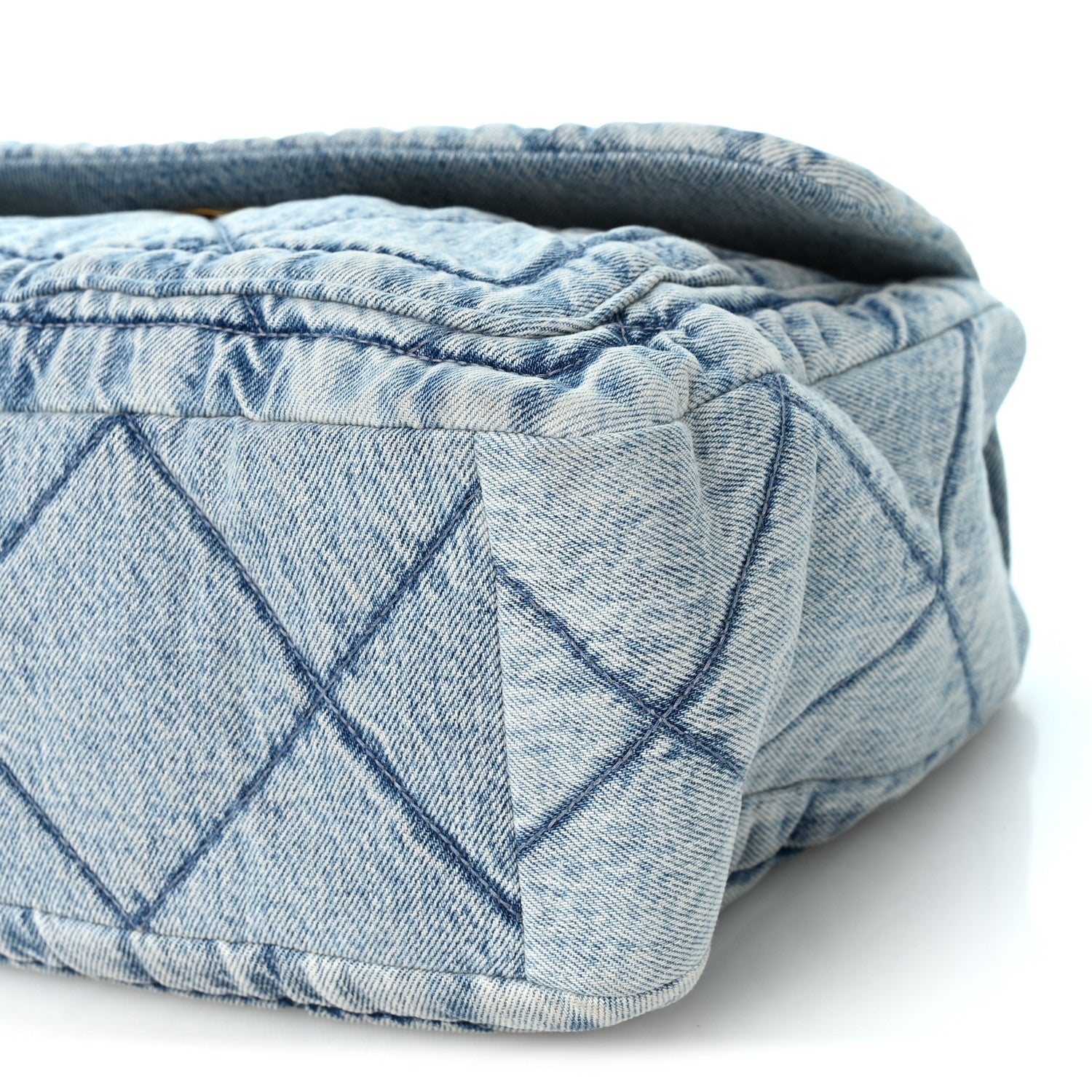 Chanel Washed Denim Quilted Flap Bag Blue 9 of 9