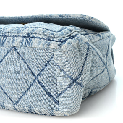 Chanel Washed Denim Quilted Flap Bag Blue 9 of 9