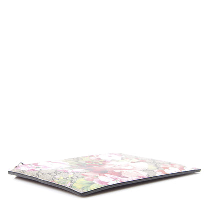 Gucci GG Supreme Monogram Blooms Small Zip Pouch Beige Multicolor Dry Rose 3 of 6