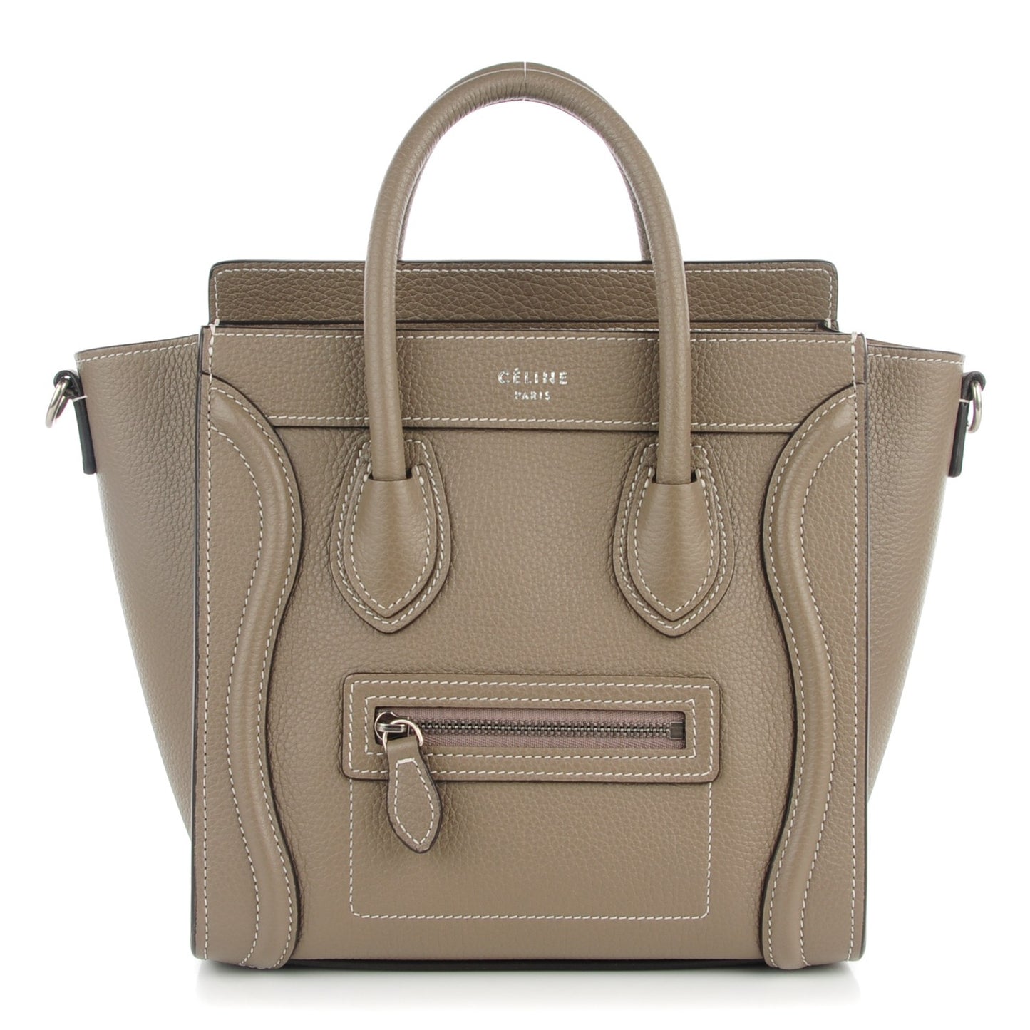 Drummed Calfskin Nano Luggage Souris