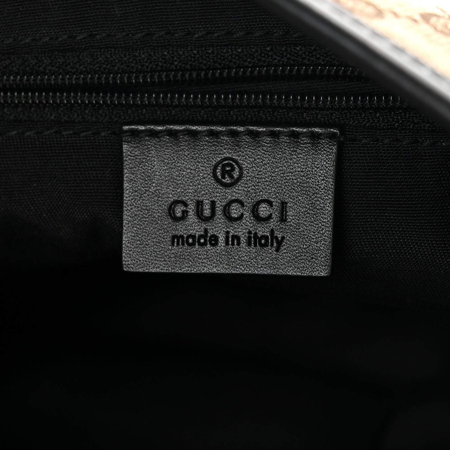 GG Monogram Web Flat Messenger Bag Black