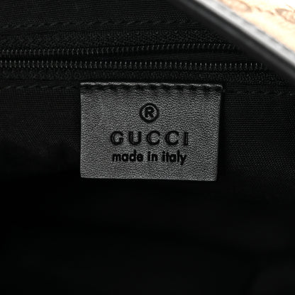 Gucci GG Monogram Web Flat Messenger Bag Black 6 of 11