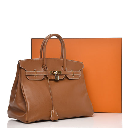 Hermes Courchevel Birkin 35 Gold 39 of 39
