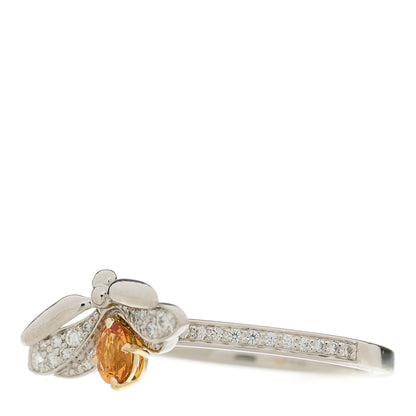 Tiffany Platinum Diamond Spessartine Paper Flowers Firefly Ring 52 6 3 of 6