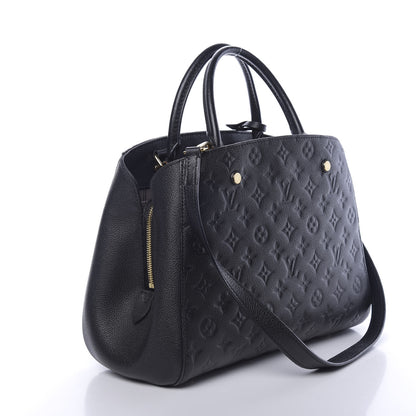 Louis Vuitton Empreinte Montaigne MM Black 3 of 10