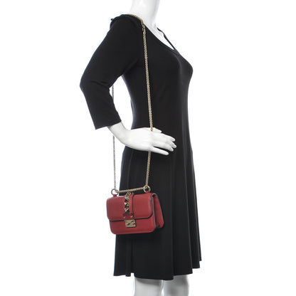 Valentino Garavani Vitello Mini Glam Lock Rockstud Flap Red 2 of 10