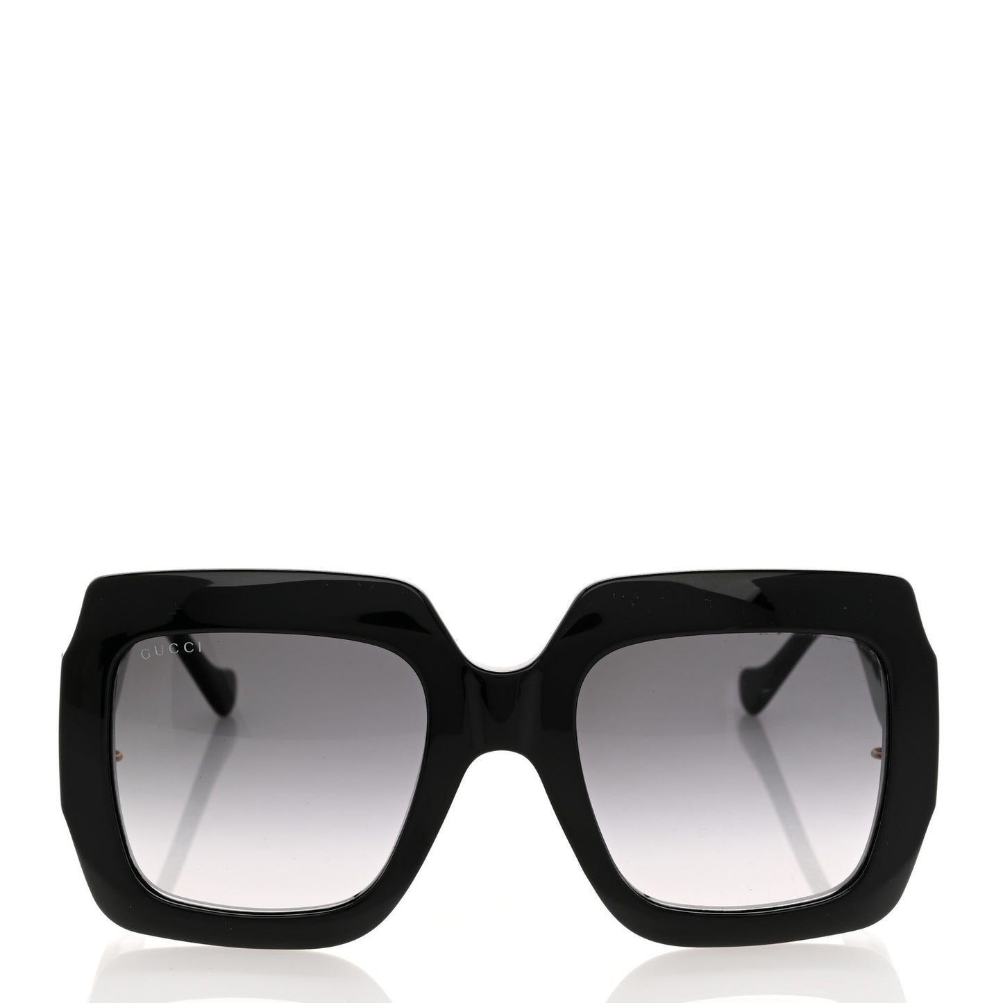 Acetate Rectangular Frame Chain Sunglasses GG1022S Black