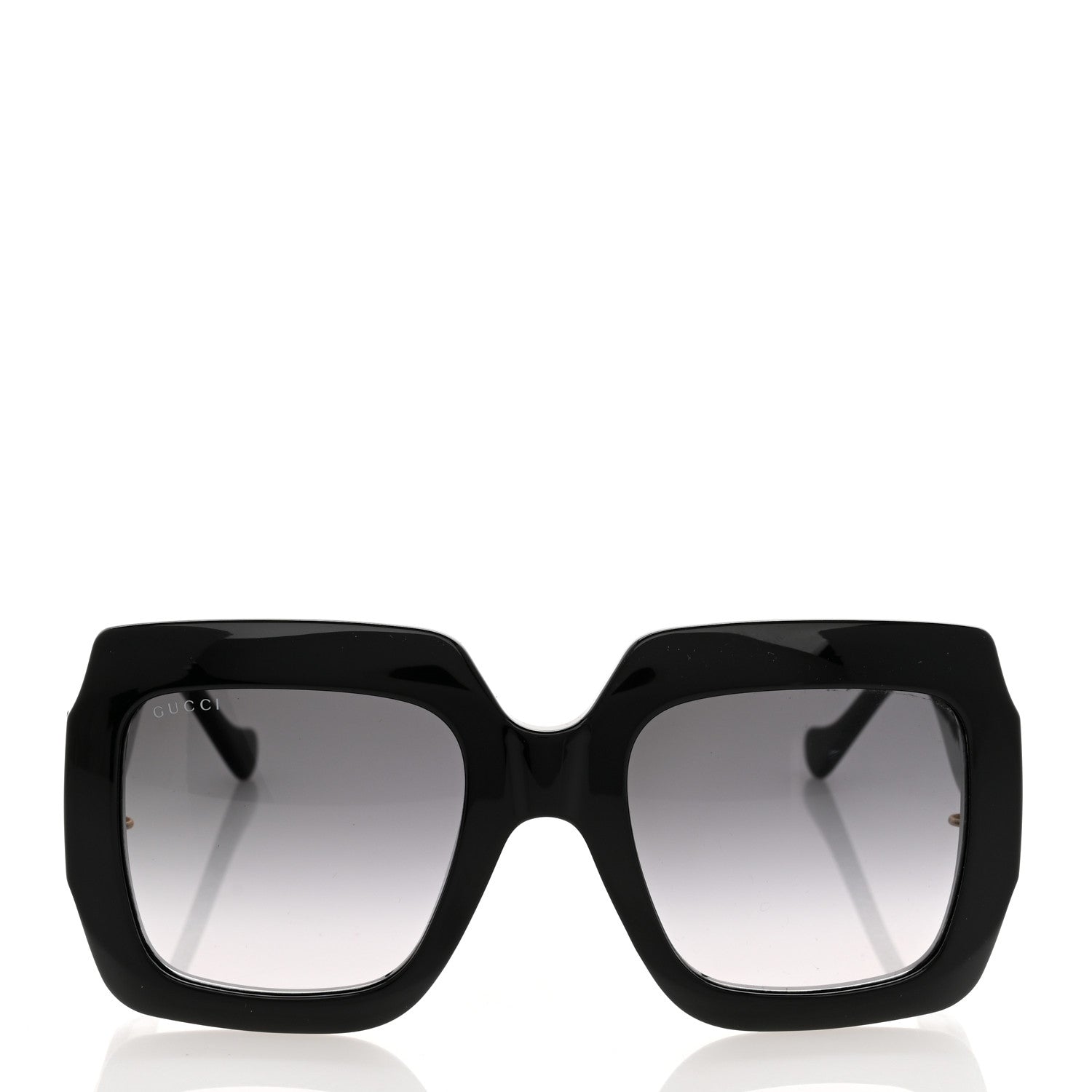 Gucci Acetate Rectangular Frame Chain Sunglasses GG1022S Black 2 of 8