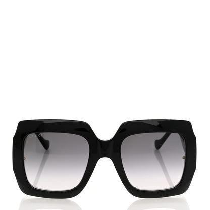 Gucci Acetate Rectangular Frame Chain Sunglasses GG1022S Black 2 of 8