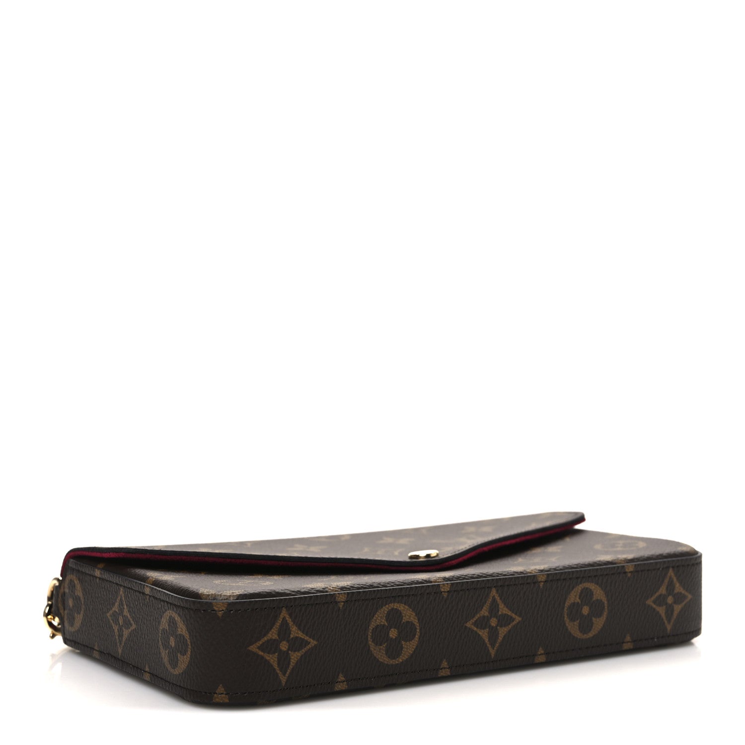 Louis Vuitton Monogram Pochette Felicie Chain Wallet Fuchsia 5 of 11