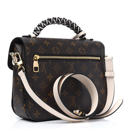 Louis Vuitton Monogram Braided Pochette Metis Creme Beige 7 of 26