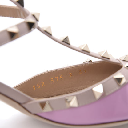 Valentino Garavani Nappa Rockstud Ankle Strap 65mm Pumps 39 Giacinto Poudre 8 of 9