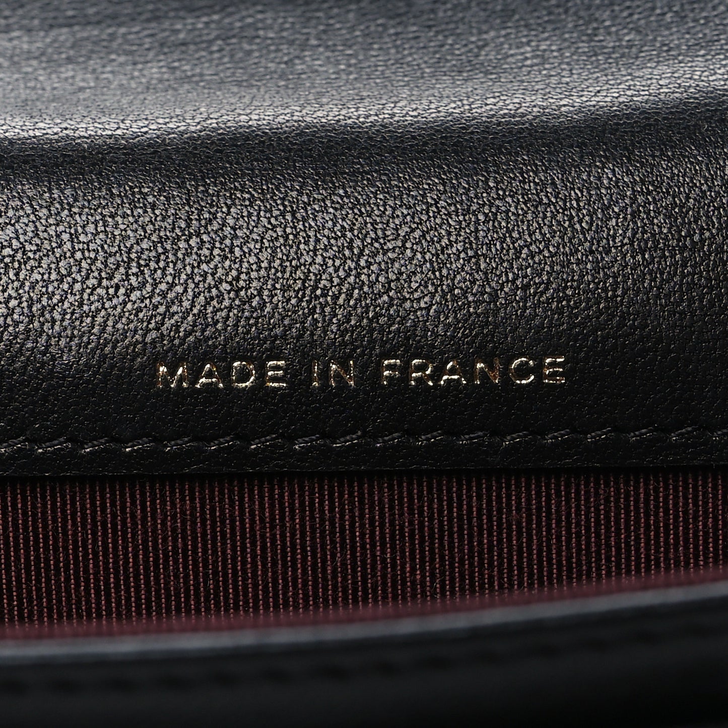 Lambskin Quilted Flap Card Holder Wallet Black