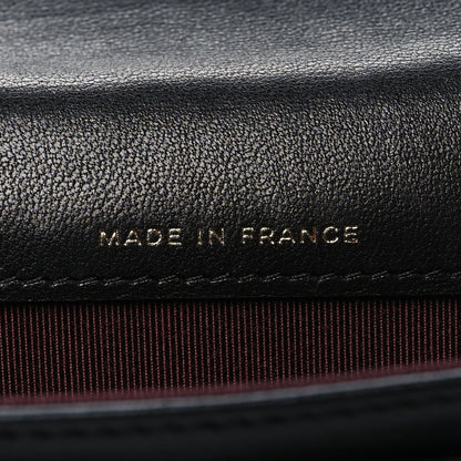 Chanel Lambskin Quilted Flap Card Holder Wallet Black 7 of 9