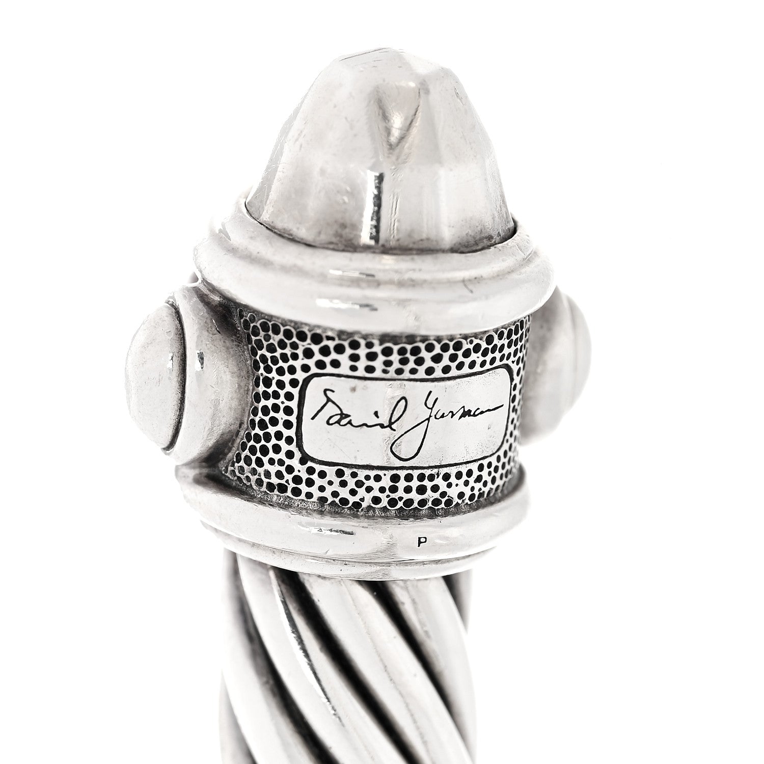 David Yurman Sterling Silver 10mm Renaissance Cable Bracelet 4 of 5