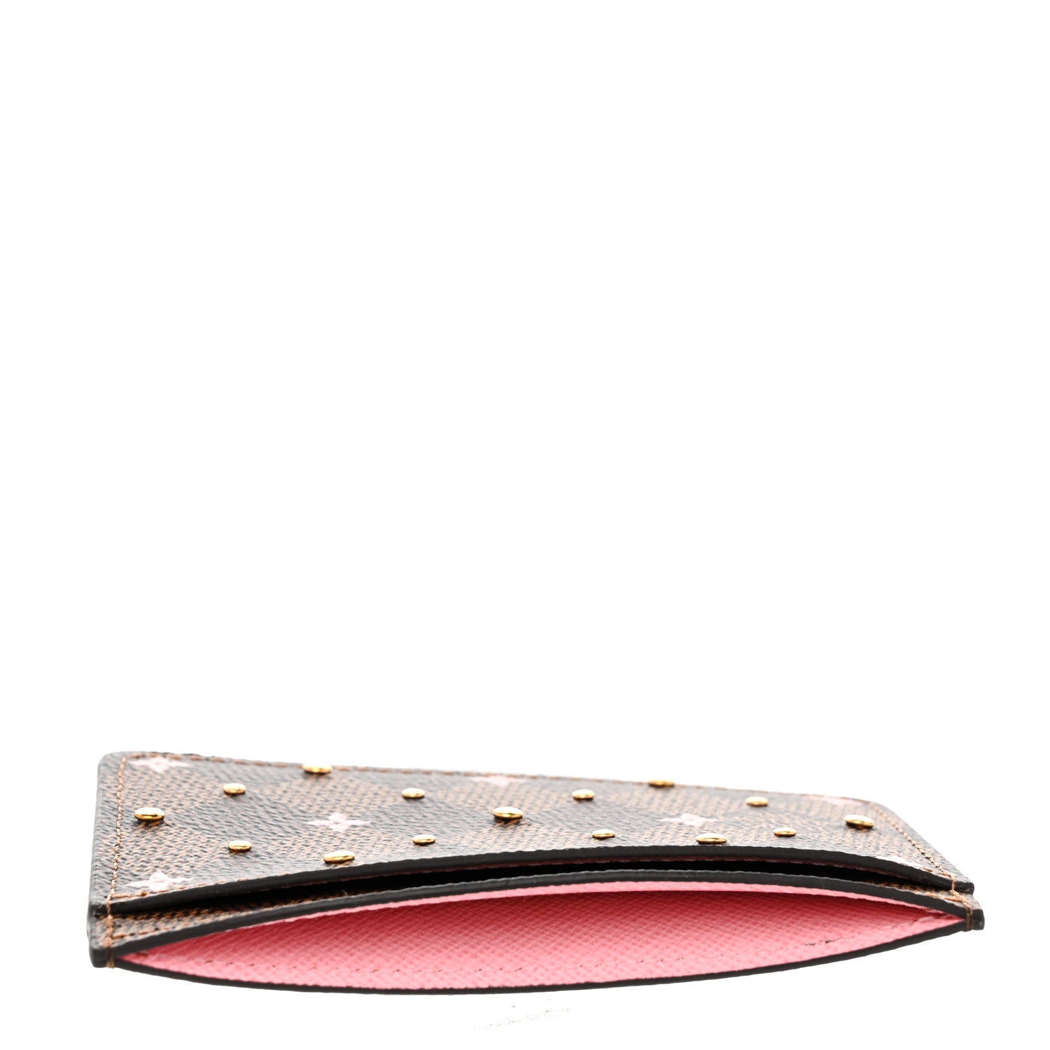 Louis Vuitton Damier Ebene Studded Card Holder 7 of 8