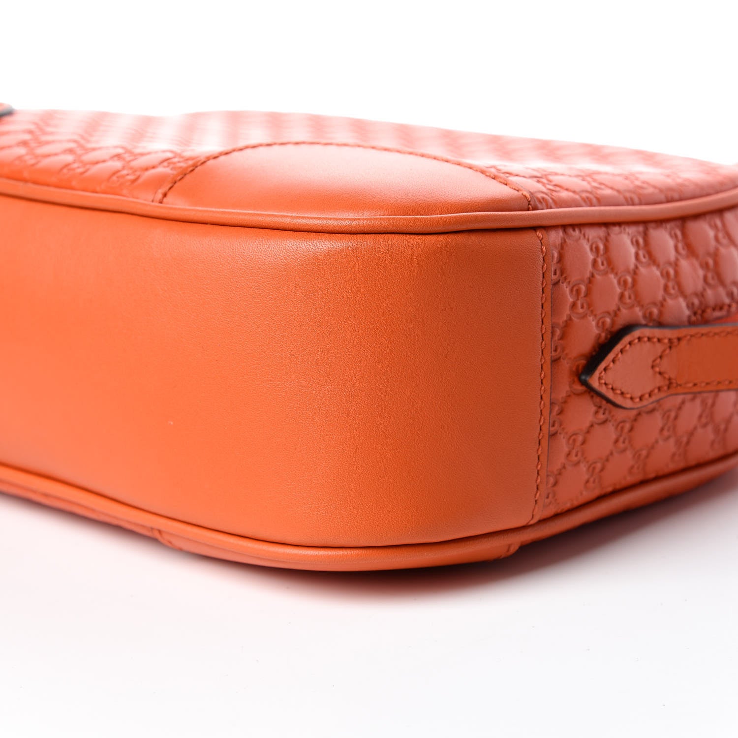 Gucci Soft Microguccissima Mini Bree Messenger Bag Sun Orange 6 of 9