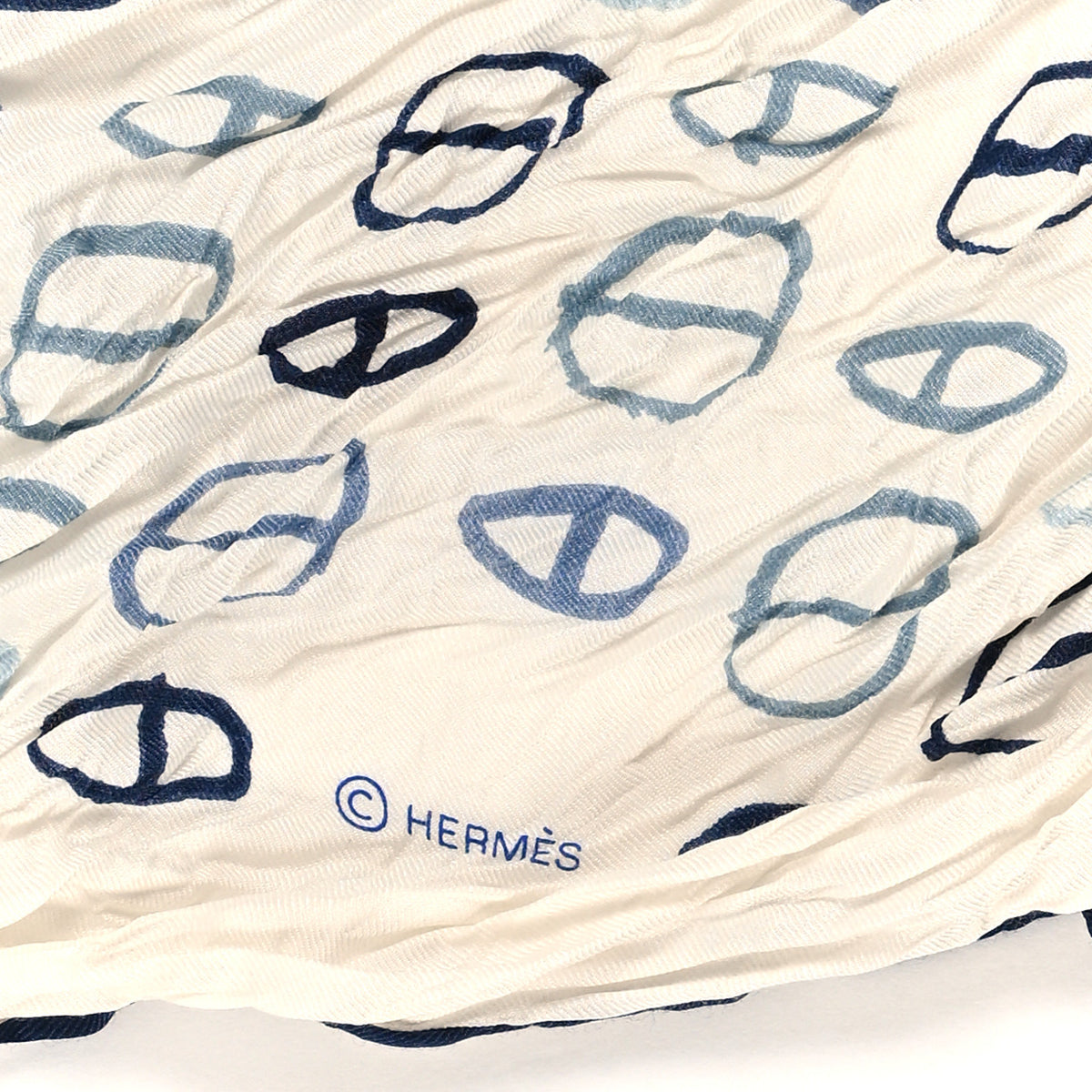 Cotton Silk Crinkled Maillons Libres 140 Scarf