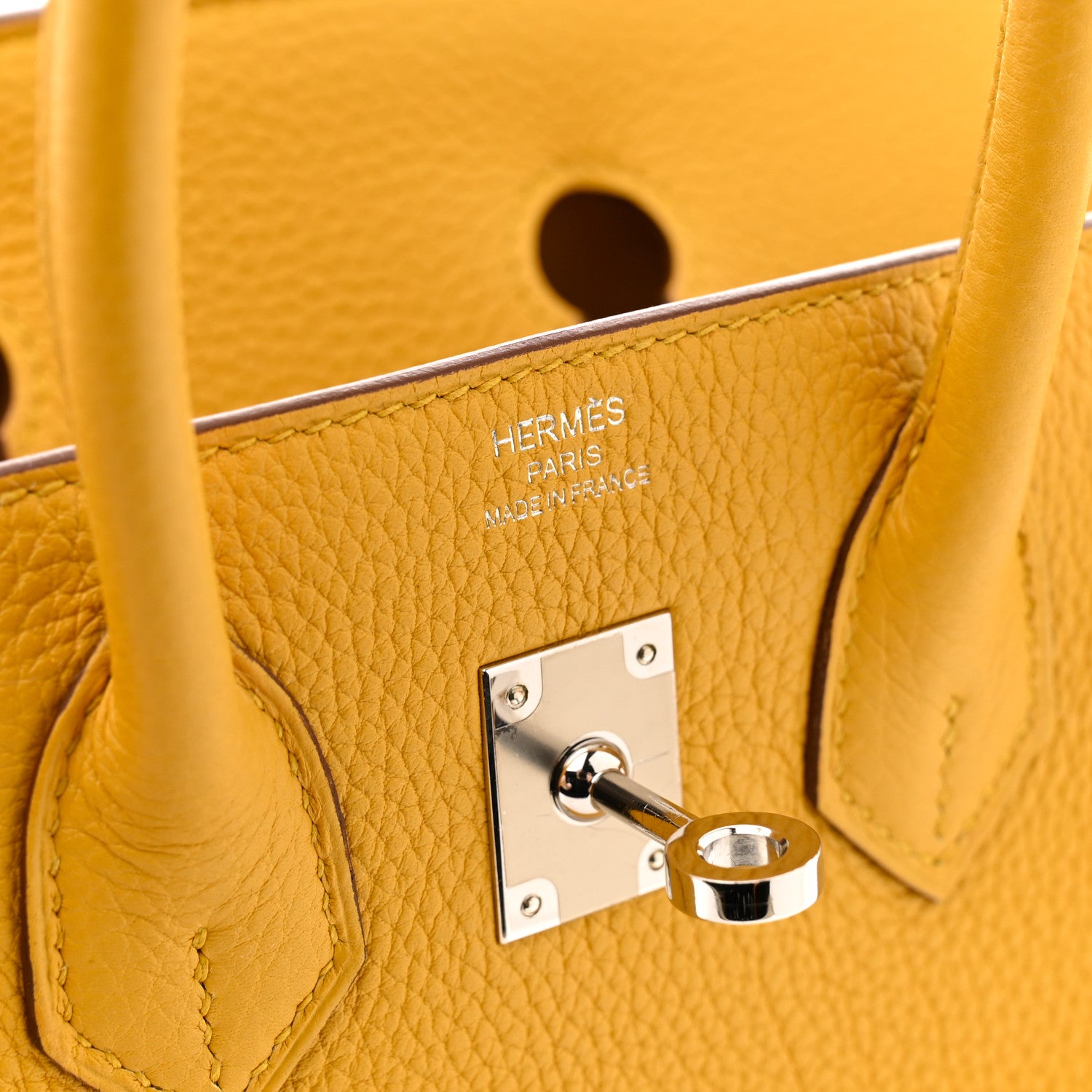 Hermes Togo Birkin 25 Jaune Ambre 6 of 10