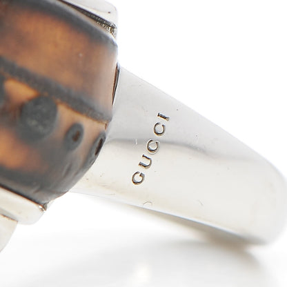 Gucci Bamboo Horsebit Ring 5 Silver 4 of 6